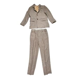 Japanese Women's Vtg Harris Tweed Wool Blend Pantsuit Multicolor Size M corpcore